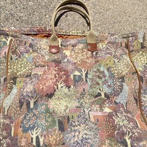 Huge Vintage Rare to Find Pattern TAPESTRY TOTE